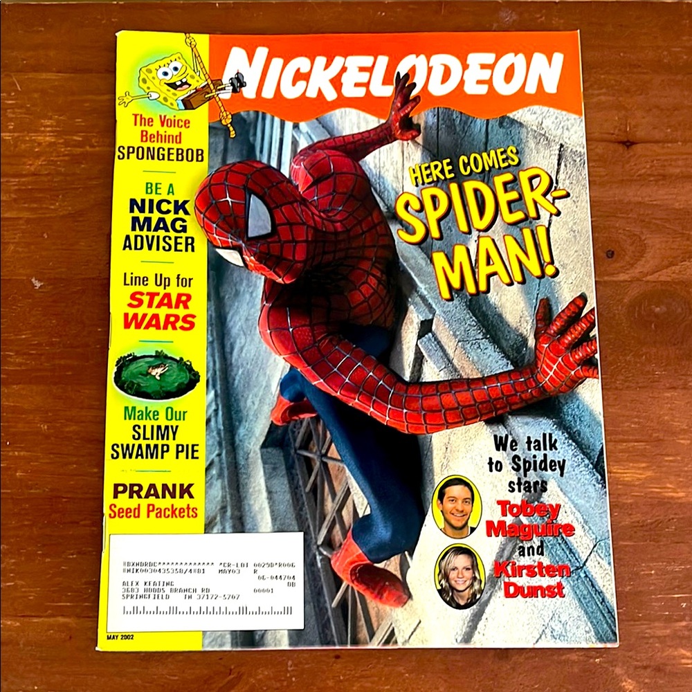 Nickelodeon Magazine May 2002 - Here Comes Spider-Man